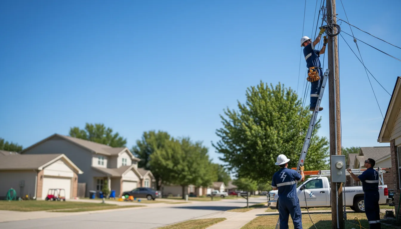 Residential electrician providing installation services in Belcher, LA